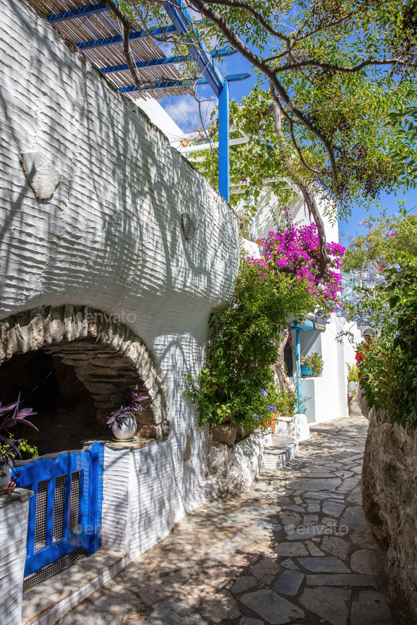 Greece Tinos Island Volax Village Cyclades Arched Home Entrance